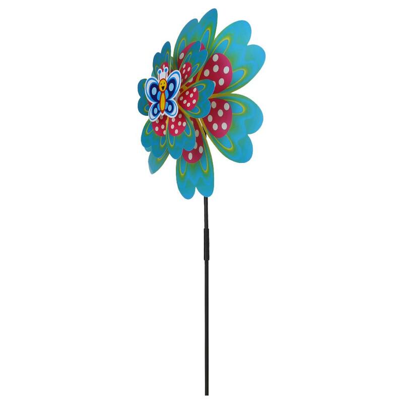 Neue Ankunft Wind Spinner Windmühle Spielzeug Garten Dekoration Insekt Cartoon Schmetterling Kinder Kinder Spielzeug Geschenke Hof Rad Windrad Co