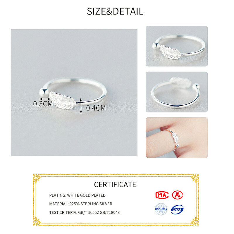 Anel de prata esterlina 925 genuína personalidade anel ajustável joias finas para mulheres acessórios elegantes para festa