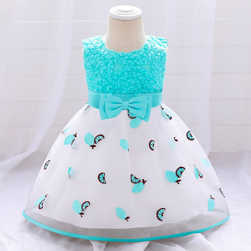 فستان الأميرة الجديد لعام 2021 ، فستان بناتي مطرز بطباعة ، تنورة غزل القمر الكامل