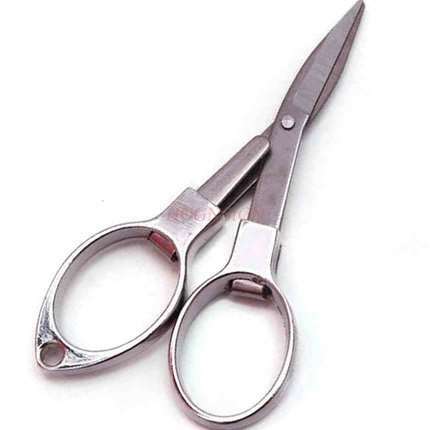 Folding stainless steel scissors convenient scissors fishing supplies fishing gear fishing accessories small scissors scissors