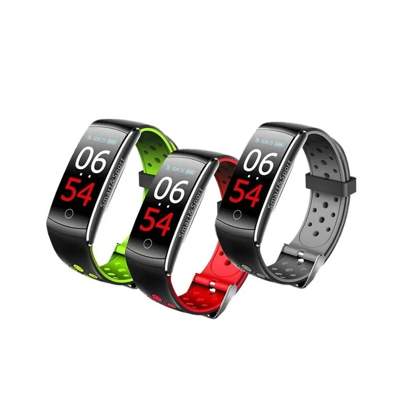 Per il Fitness braccialetto CARCAM BANDA INTELLIGENTE Q8 pedometro, heart rate monitor, sfigmomanometro, IP68, misuratore di pressione sanguigna