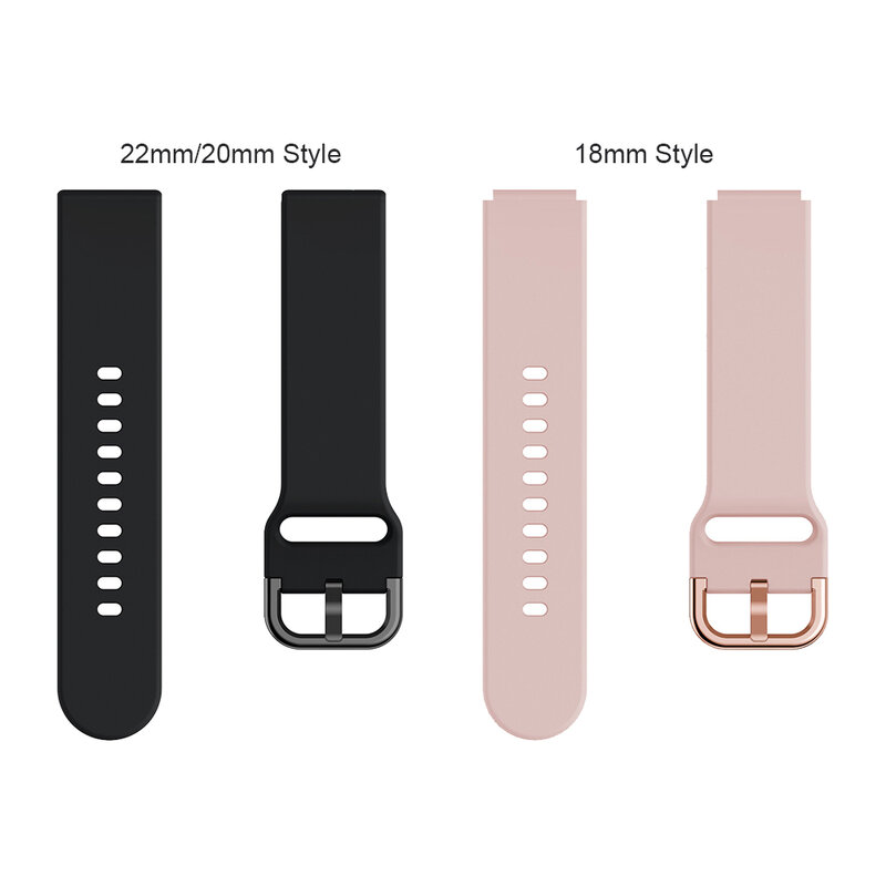 18mm 20mm Silicone Replacement Strap For Nokia Withings STEEL HR 36MM 40MM HR Sport Watch Band For STEEL HR Sport 40MM Bracelet