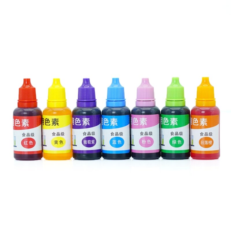 R58E 7 Colors 20ml Liquid Epoxy Resin Pigment DIY Handmade Scented Candle Coloring