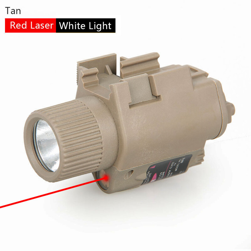 PPT Taktis M6 Illuminator Obor Cahaya Merah Hijau Laser Kuning Putih Cahaya Berburu Senter untuk Senapan Airsoft Pistol Udara