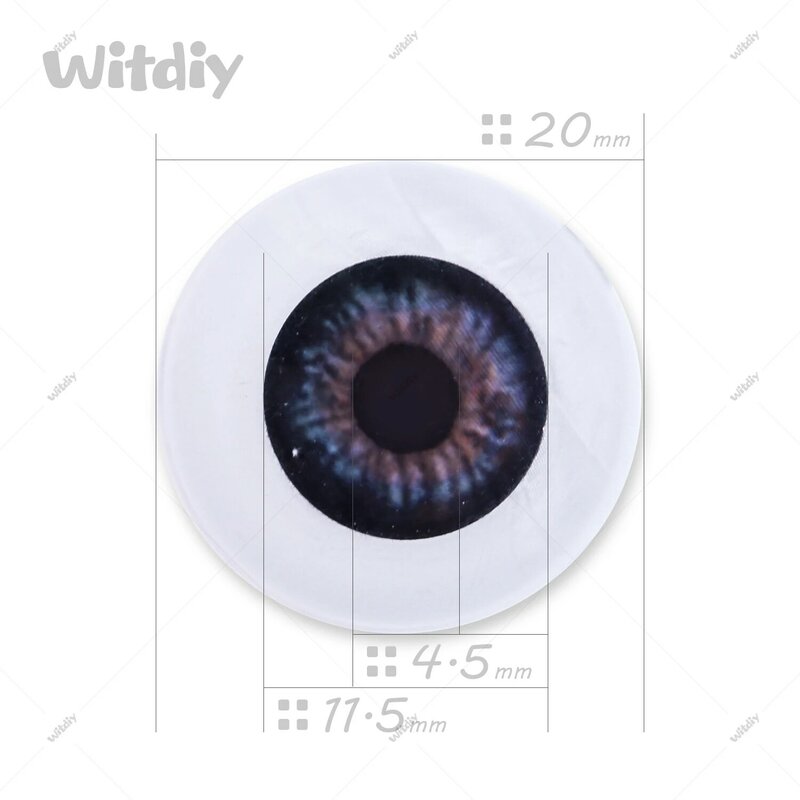 Witdiy Acrylic Round Eye Suitable for rebirth dolls/plus plush dolls/rag dolls/handmade dolls