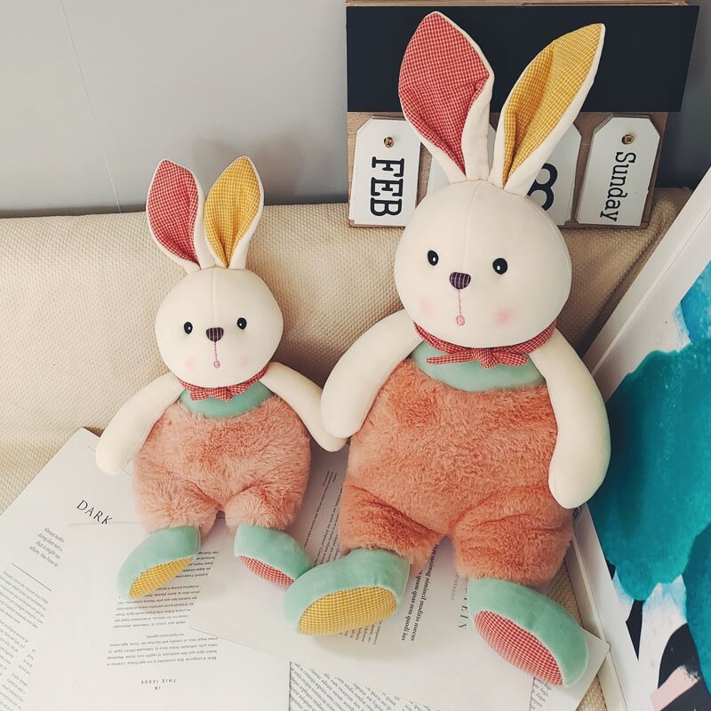 28cm Kawaii coniglio abbraccio cuscino giocattoli farciti nuovo Design coniglio peluche bambole decorazioni per la casa giocattoli morbidi per bambini regali di compleanno 1 pz