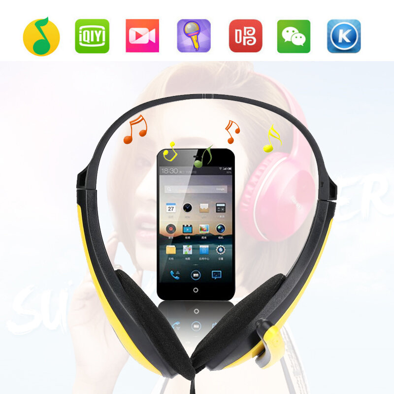 Fashion Gaming Headphones Portable Stereo Bass High Quality Earphone With Mic For PC Computer Gamer MP3 Player