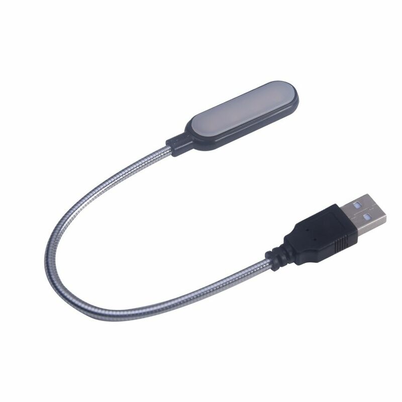 Miniluz nocturna para portátil, Lámpara de lectura LED USB Flexible, protección ocular, para Notebook, ordenador, PC, mesa para portátiles, lámpara de escritorio