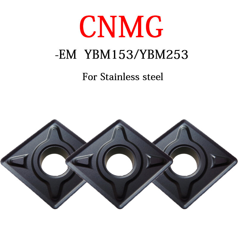 CNMG CNMG120408 CNMG120404 CNMG160612 CNMG160616 EM YBM153 YBM253 오리지널 카바이드 인서트 CNC 기계 가공 스테인레스 스틸