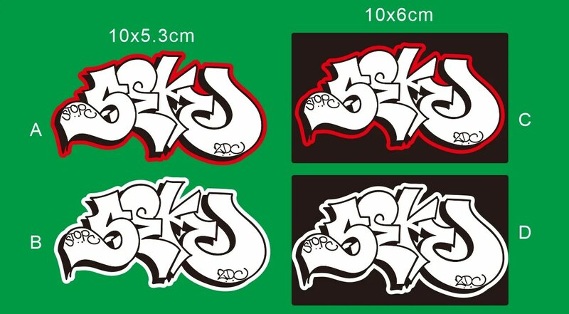 Custom Graffiti Eggshell  Stickers Customized Design Personalize Labels Free Redesign for You