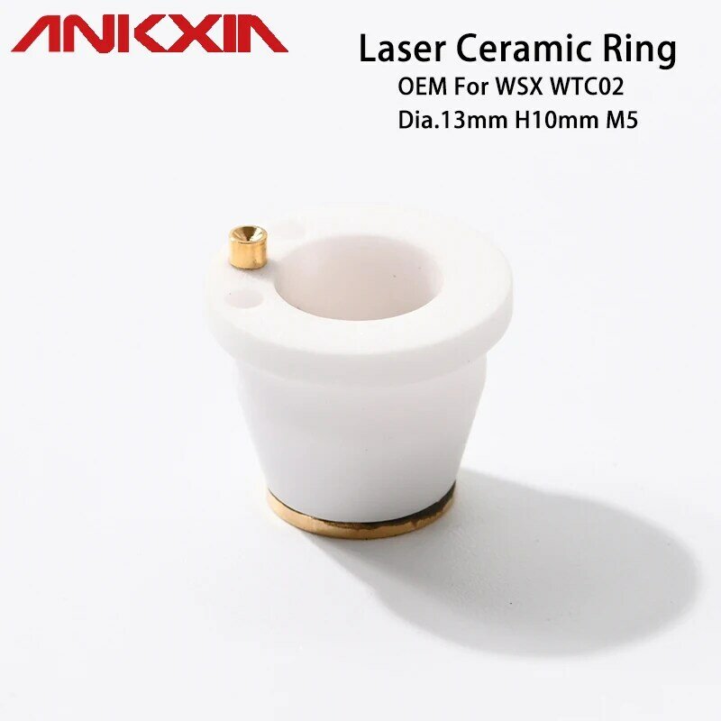 Mini ceramica dell'oem WSX WTC02 per il manipolatore di taglio del Laser della fibra della tagliatrice del tubo 3D Dia.13mm H10mm M5