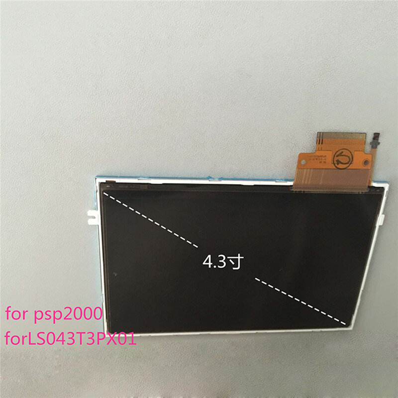 จอหน้าจอ LCD ขนาด4.3นิ้วสำหรับ PSP1000/ PSP2000/ PSP3000คอนโซลเกมอะไหล่หน้าจอ LCD ชิ้นส่วนซ่อม