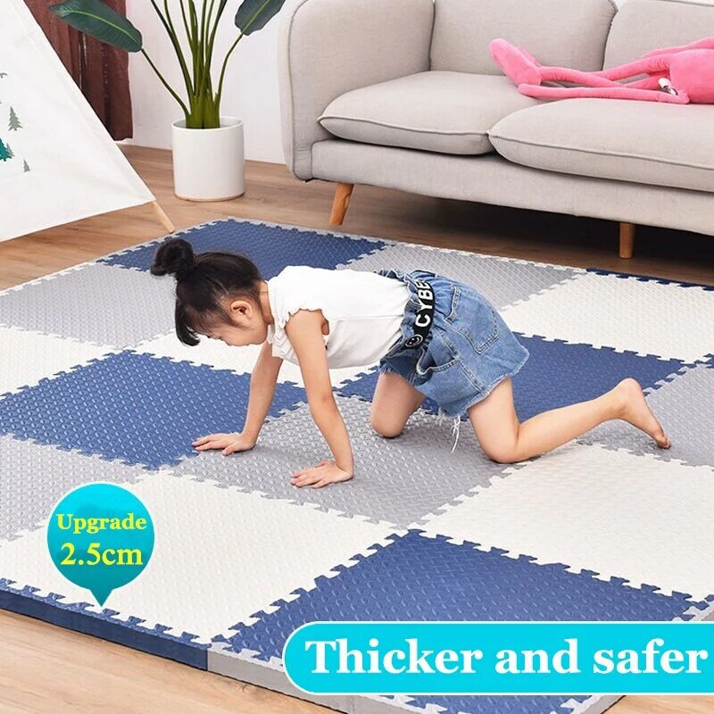 2.5 cm gruba podkładka do puzzli dla dzieci mata do zabawy dla dzieci blokujące płytki do ćwiczeń dywaniki płytki podłogowe zabawki dywan miękki dywan wspinaczka Pad EVA