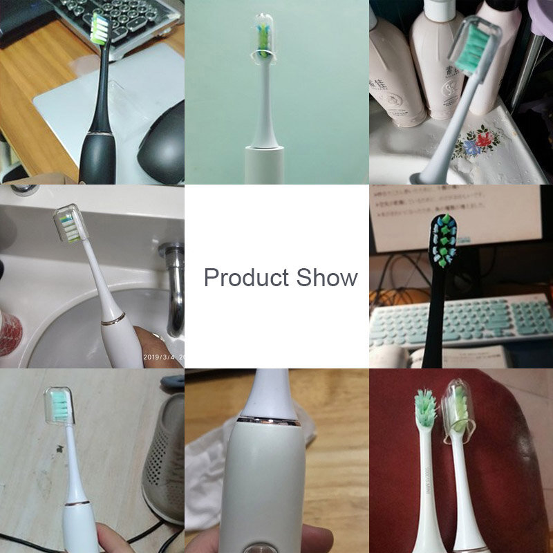 10 pçs substituição cabeças de escova adequado para xiaomi soocas x3 x1 x5 soocare escova de dentes elétrica macio dupont cerda selado embalado