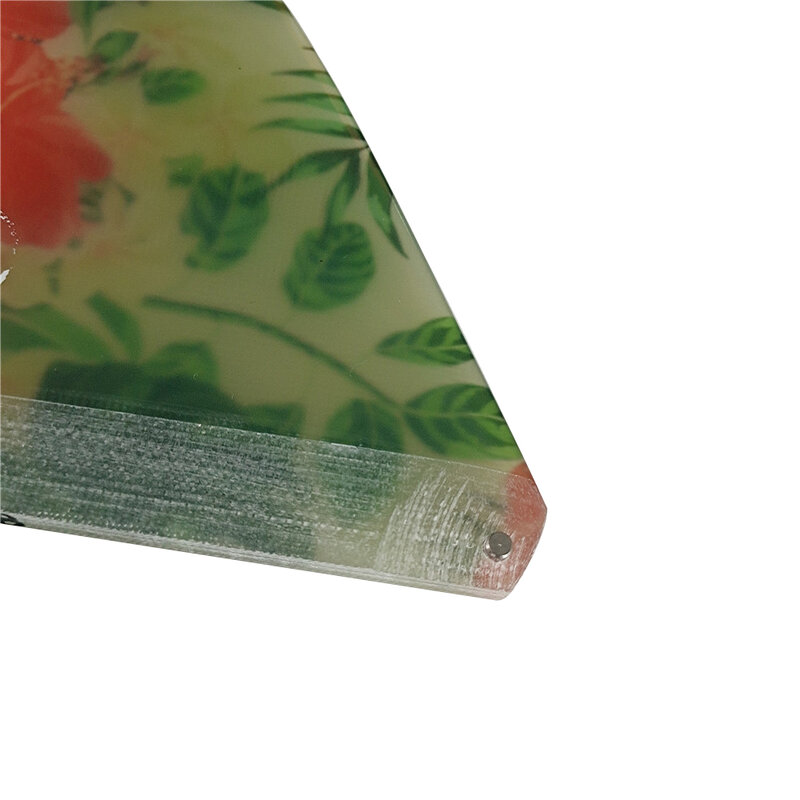 Yepsurf-Aileron central en fibre de verre, 9.5 pouces, pour document en tissu fleuri