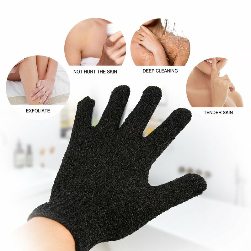 1Pc Exfoliërende Handschoenen Full Body Scrub Dode Cellen Zachte Huid Bloedsomloop Douche Bad Spa Peeling Accessoires
