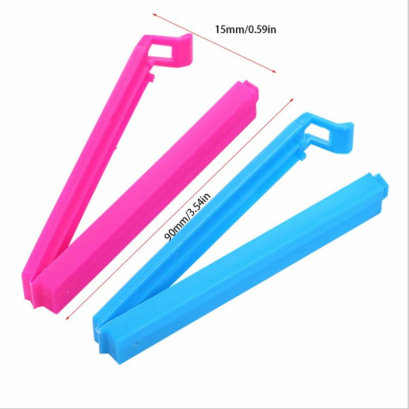 Hot 1Pcs Portable New Kitchen Storage Food Snack Seal Sealing Bag Clips Sealer Clamp Plastic Tool Kitchen Accessories Wholesale