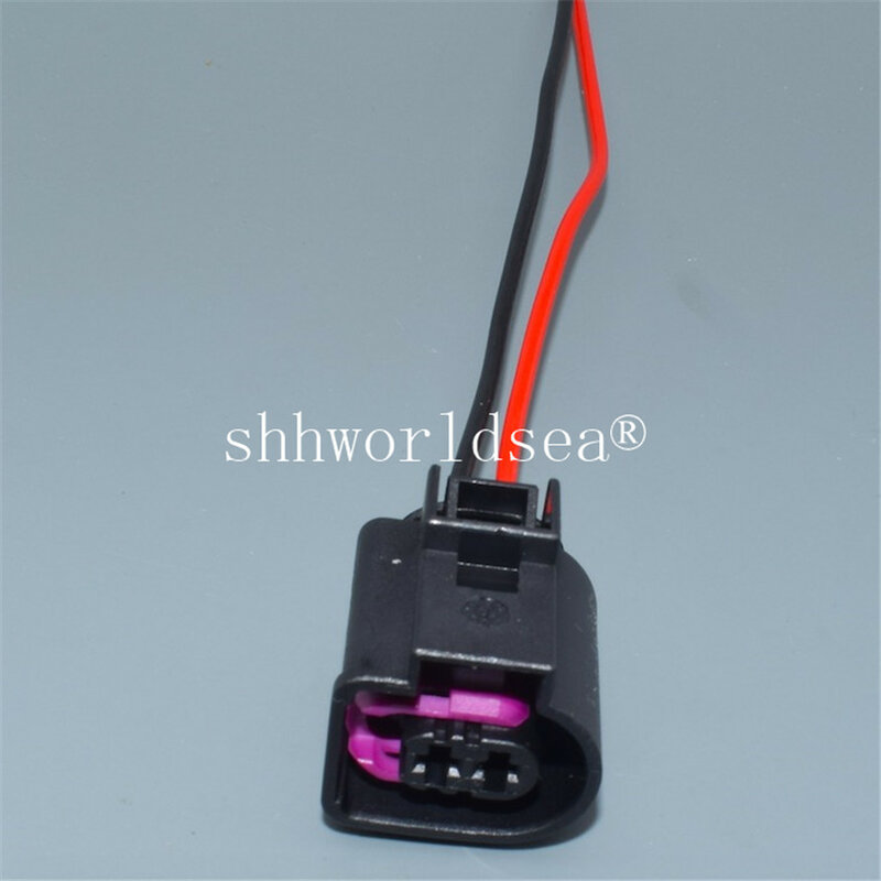 Shhworldsea 1Pcs 3.5Mm 2 Pin Elektrische Auto Wire Connector Voor Vw Passat Golf A3 A4 A6 Hoorn Plug 4D0971992 4D0 971 992