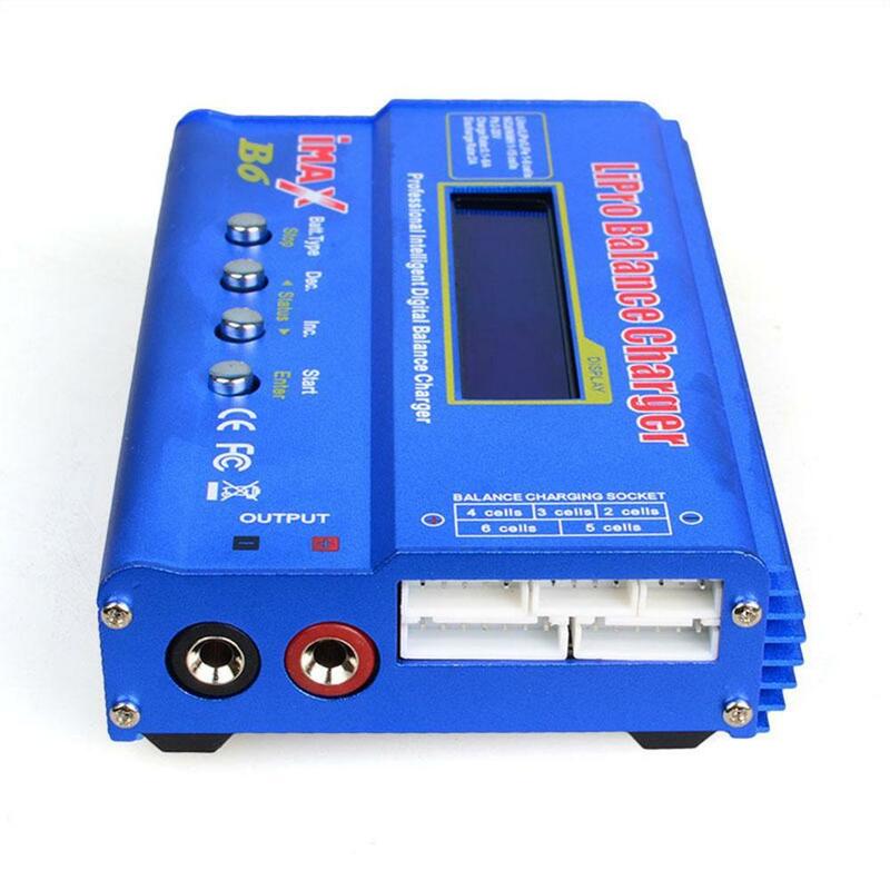 ALLOET iMAX B6 80W 6A Battery Charger Lipo NiMh Li-ion Ni-Cd LCD Digital RC Balance Charger Discharger For RC Helicopter Battery