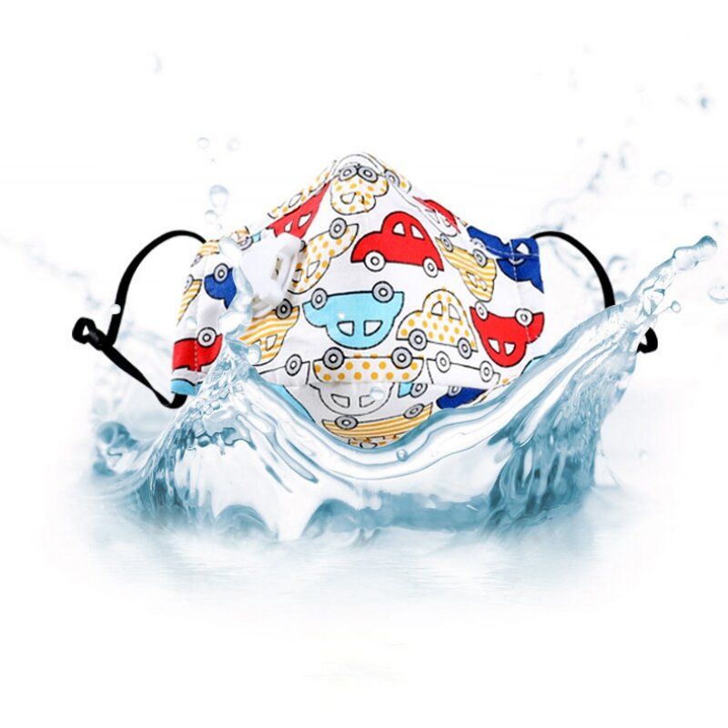 Children Mask With Breath Design Replaceable Filter Anti Dust Mouth Mask PM2.5 Respirator Kids Face Mask