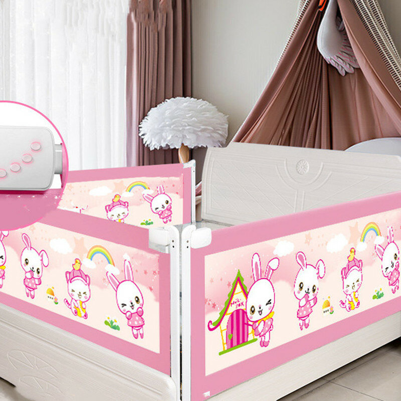 Baby Bed Guardrail Vertical Lift Baby Bed Fence Bedside Baffle Bed Heightening Multifunctional Music Story Early Education