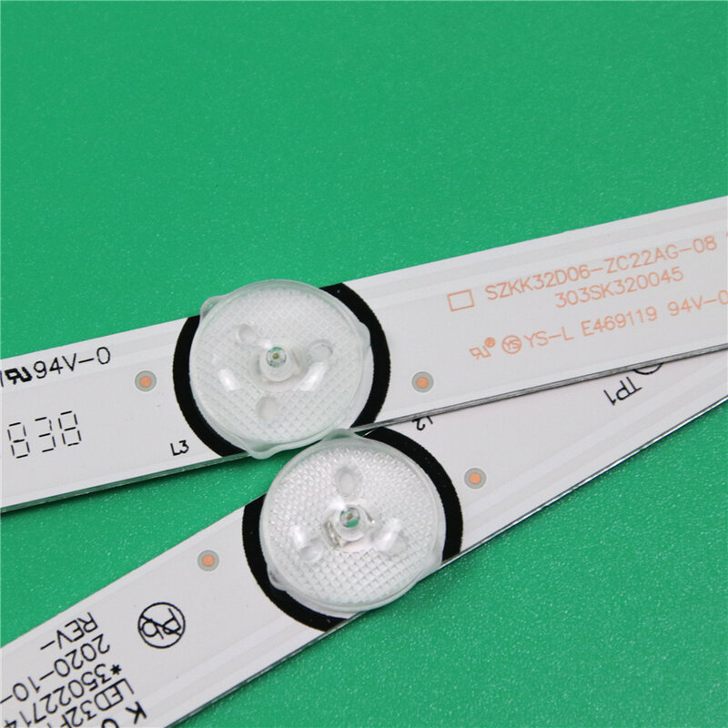 Carriles de iluminación de TV LED para Telefunken TKLE3218RTX, barras LED, tiras de retroiluminación, regla de Línea, cintas de RF-BK320E30-0601S-03 LED32F1000