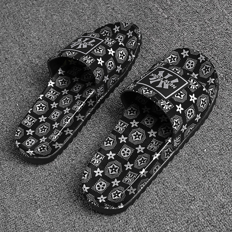 Platform men's sandals indoor slippers comfortable sandals leisure men's slippers bathroom antiskid slippers beach slippers