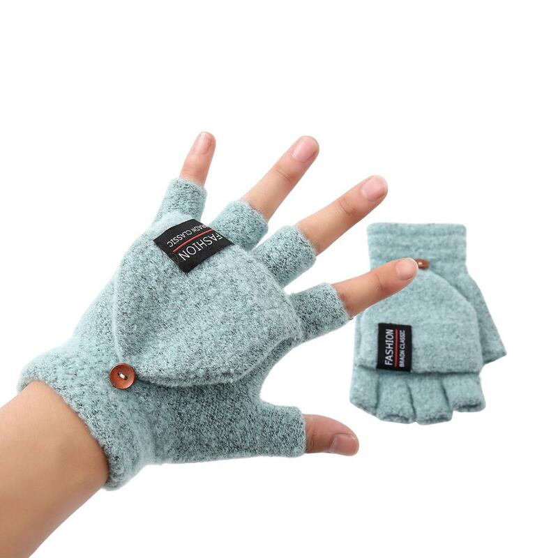 Zimowe jesienne rękawiczki dziecięce wełniane rękawiczki bez palców rękawiczki z miękkiej dzianiny bawełniane rękawiczki dla noworodków chłopcy dziewczęta świąteczne prezenty