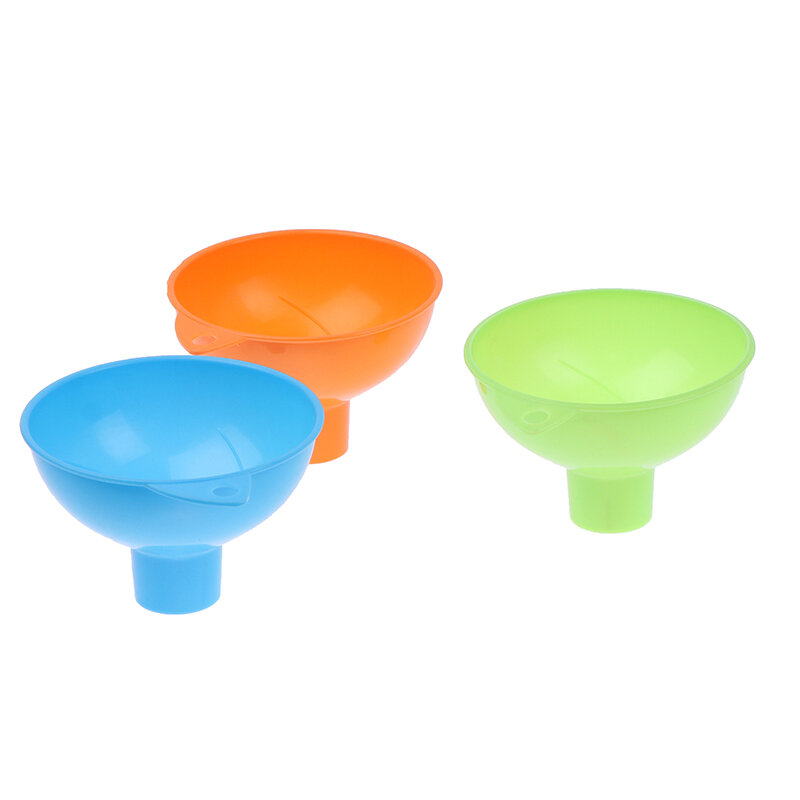 1Pc Plastic Oil Fuel Funnel Hopper Plastic Kitchen Gadgets Home Reusable Durable Wide Mouth Wear-Resistant Funnel