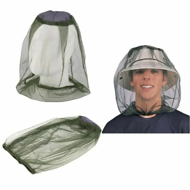 Protector หมวกสุทธิตาข่ายยุงหัวแมลง Bug Midge สำหรับ Camping Travel 45x33 ซม.พับ Easy Storage SP1686