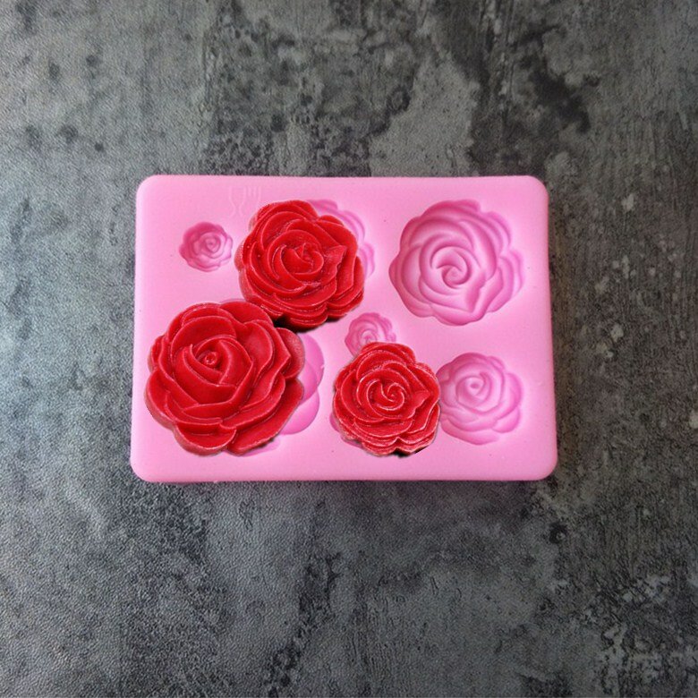 Aouke-Petal Flores Silicone Mold, DIY Bolo Baking Decoração, Fudge Pudim, Chocolate Jóias