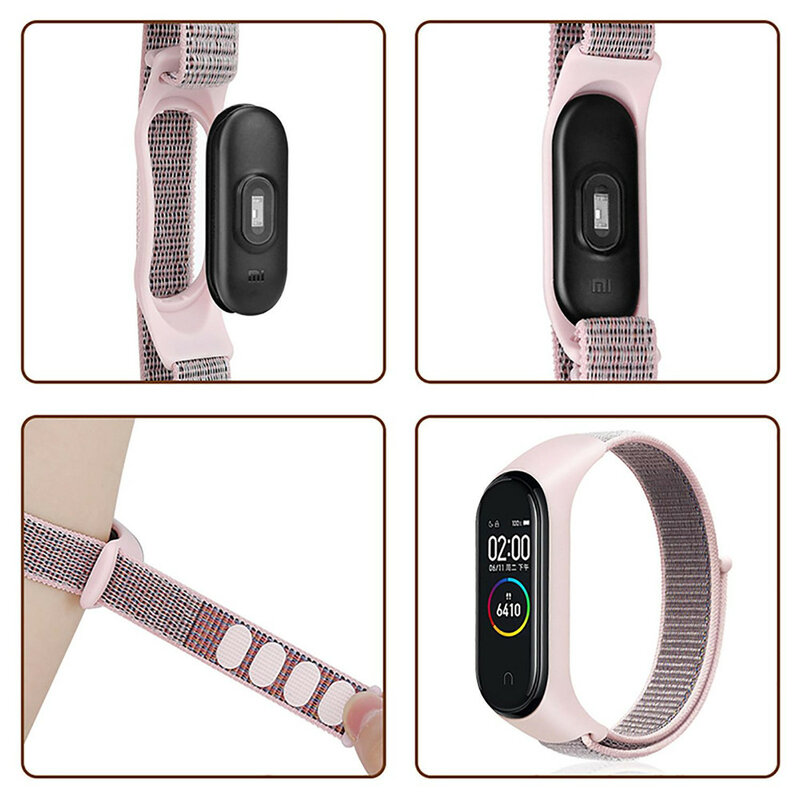 Bracelet en nylon pour Xiaomi Mi Band, boucle de sport, ceinture de montre, bracelet, 8, 7, 5, 4, 3
