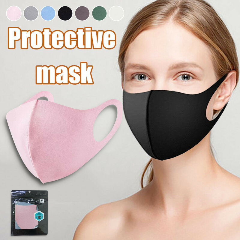 1 шт. черная маска для рта многоразовая Пылезащитная маска моющаяся маска для лица маска для дымки маска унисекс для Хэллоуина