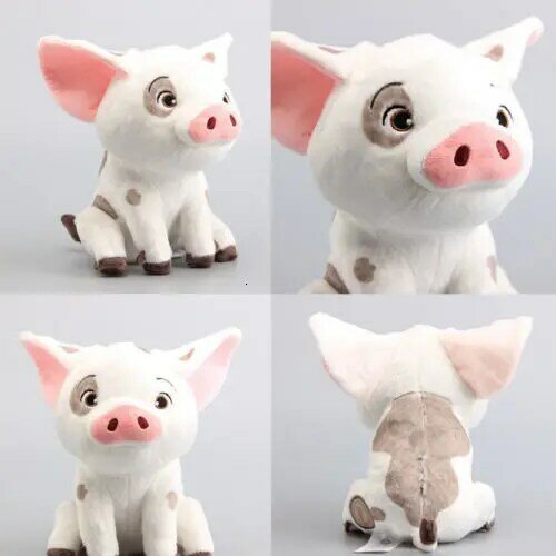 Muñecos de peluche de la película Moana para niños, de 22cm muñecos de peluche, con diseño de cerdo, púa, animales bonitos y suaves, ideal para regalo de cumpleaños y Navidad