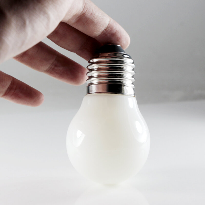 Lampada Led Filament Light E27 G45 220V Dimmer Milky Shell Bulb Super 4W White 6000K Daylight Energy-Saving Dimmable Home Lamp