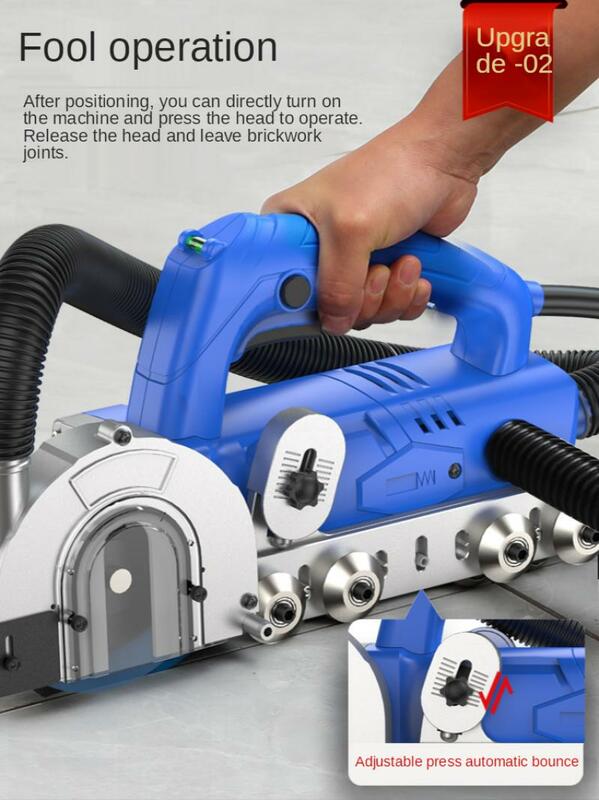 Máquina de limpieza de hendiduras eléctricas para el hogar, limpiador de juntas de azulejos, herramienta de ranurado, 220V, 1200W