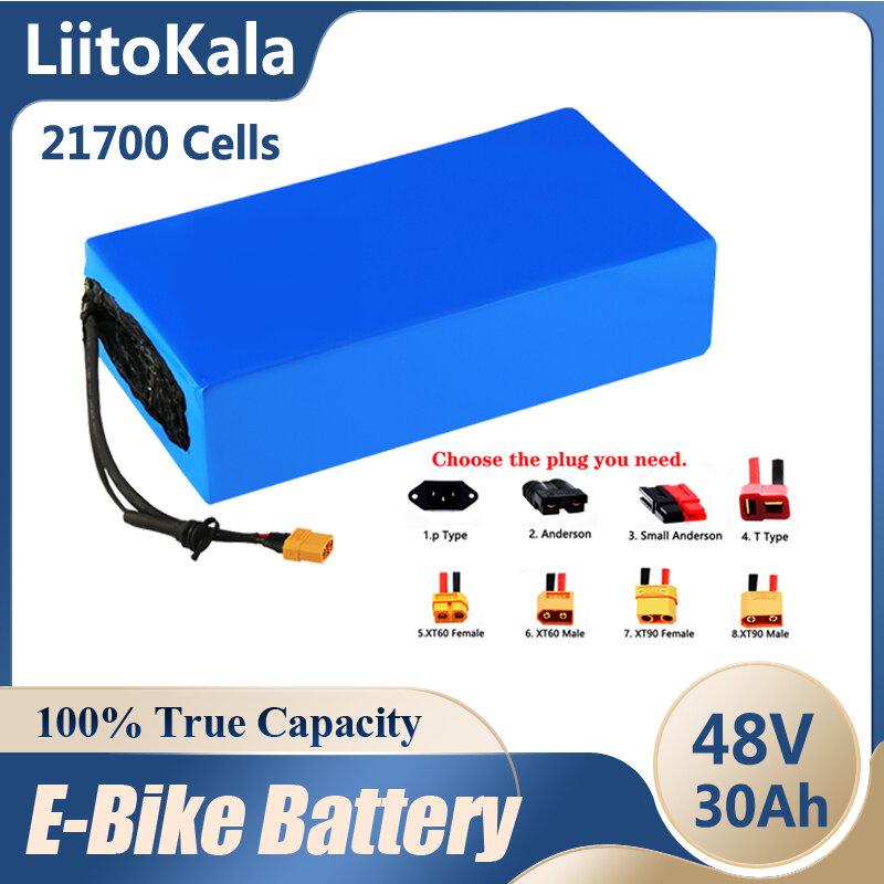 Liitokala 48V 30ah 35ah 20ah 25ah 40ah 50ah 45ah Ebike Batterij 21700 Lithium Accu Voor Elektrische Fiets Elektrische scooter