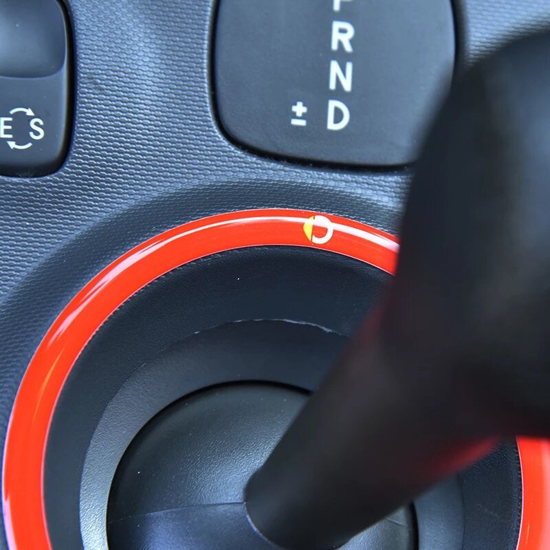Для Smart 453 fortwo forfour Автомобильная панель переключения передач украшение кольцо автомобильная наклейка Стайлинг модификация автомобильные а...