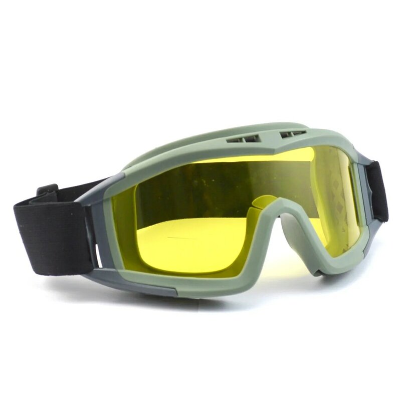 Tactical Goggles Outdoor Brightening Goggles CS Shooting Glasses Thickened Anti-Fog