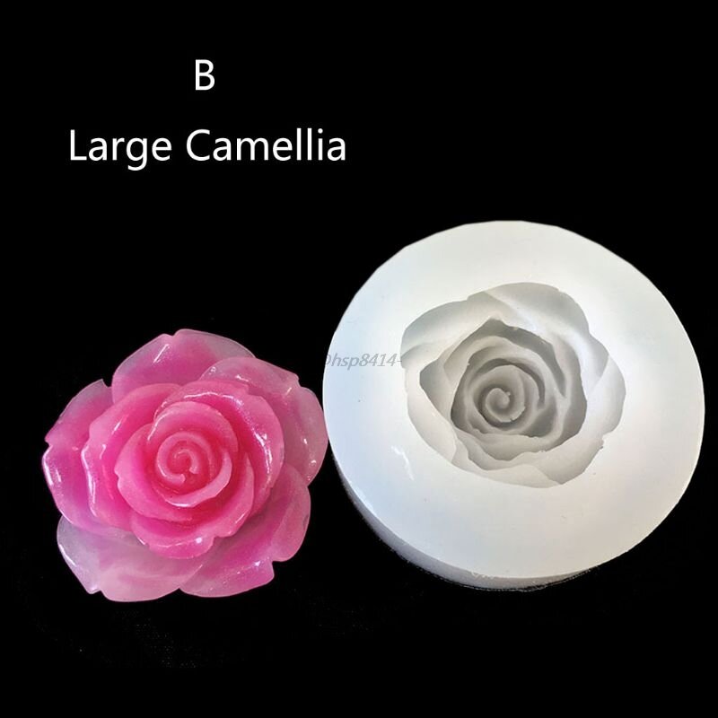 DIY силиконовые формы в виде цветка эпоксидная смола Камелия Пион Маргаритка цветок лотоса инструменты для изготовления ювелирных изделий