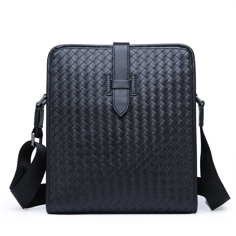 New Fashion Men's Business Shoulder Bag Woven Casual Cross body Bag Male Messenger Bag Travel Bag