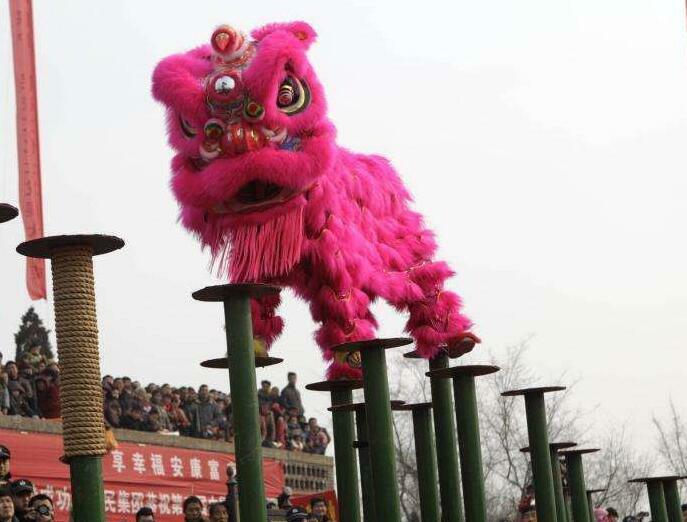 จีน Lion Dance เครื่องแต่งกาย Southern ขนสัตว์ Lion Dance Mascot เครื่องแต่งกายเสื้อผ้าจีน COSPLAY Lion ชุดเต้นรำ