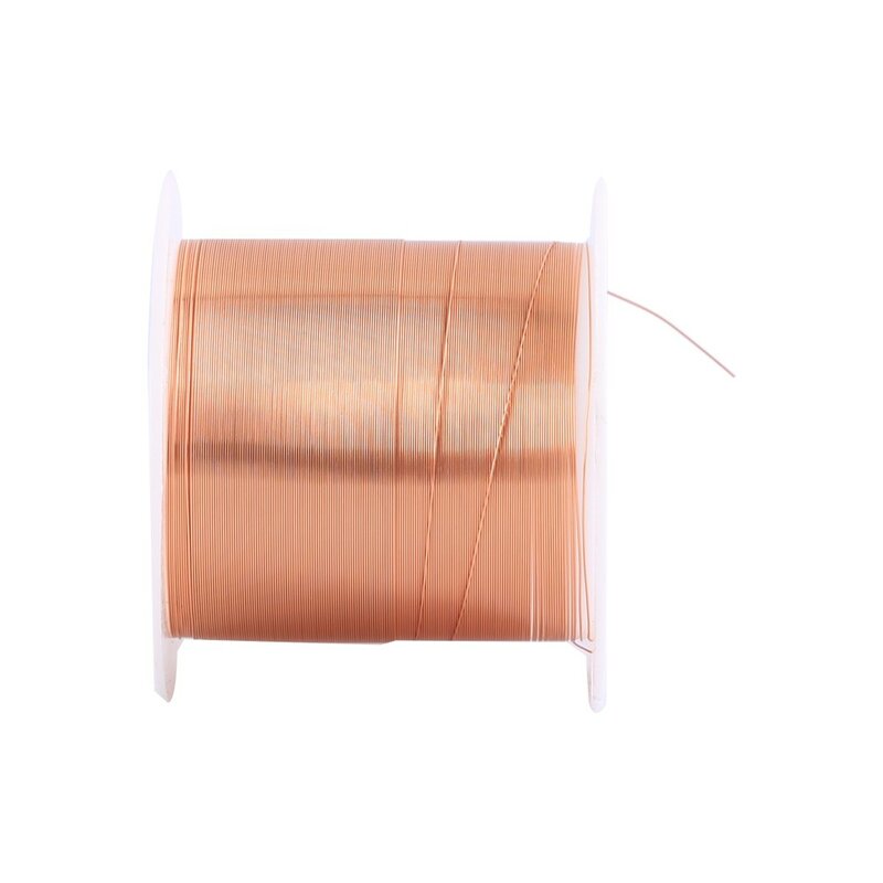 Bobine de câble de fil de cuivre, enroulement polyvrée, aimant, cuivre verni, longueur 20 mètres, 0.2mm