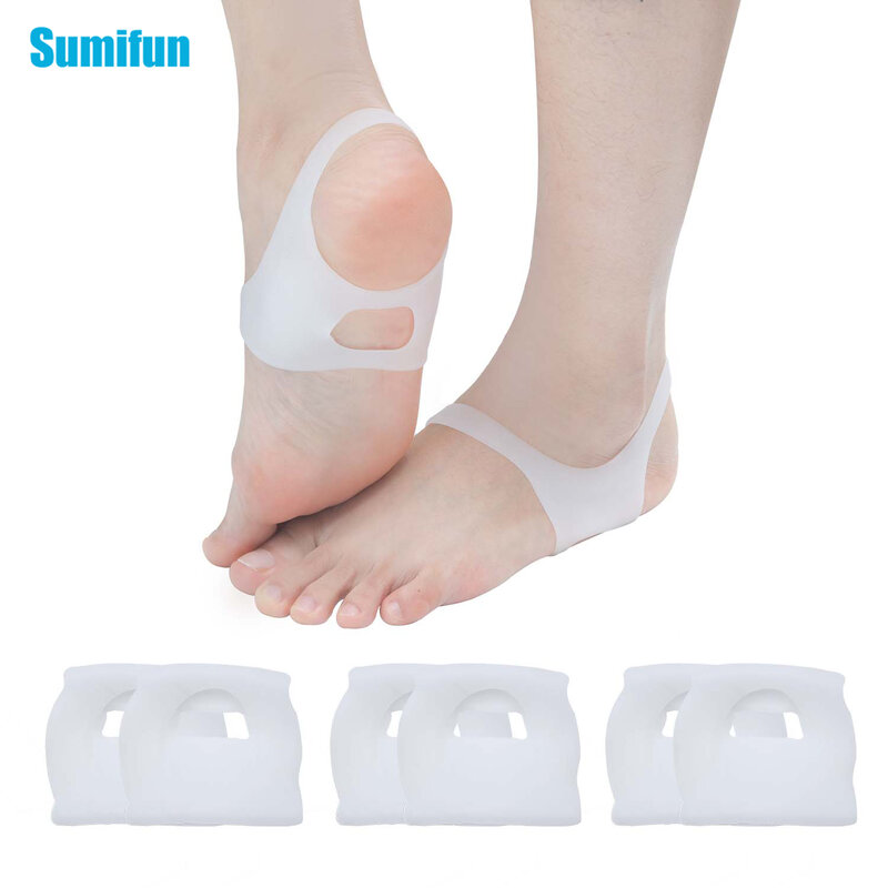 2pcs Sumifun O-type Foot Corrector Insoles Pads No Slip Shoes For Men And Women Silicone Orthopedic Insoles C1476