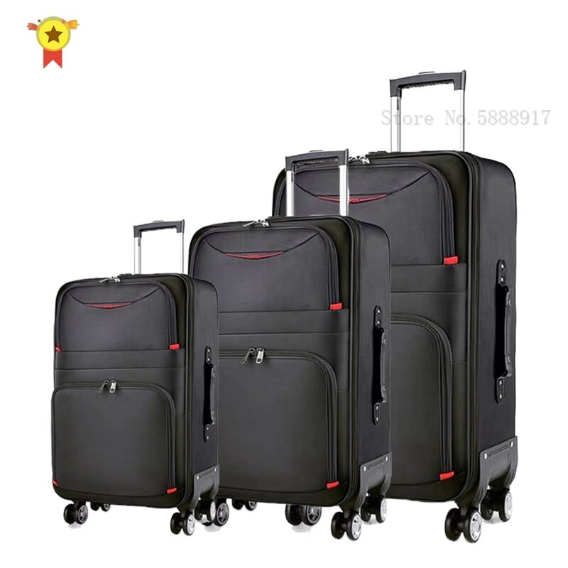 Juego de maletas de alta calidad, equipaje rodante Oxford impermeable, Maleta de viaje de marca de negocios, maleta con ruedas de 20/24/28 pulgadas, 3 piezas