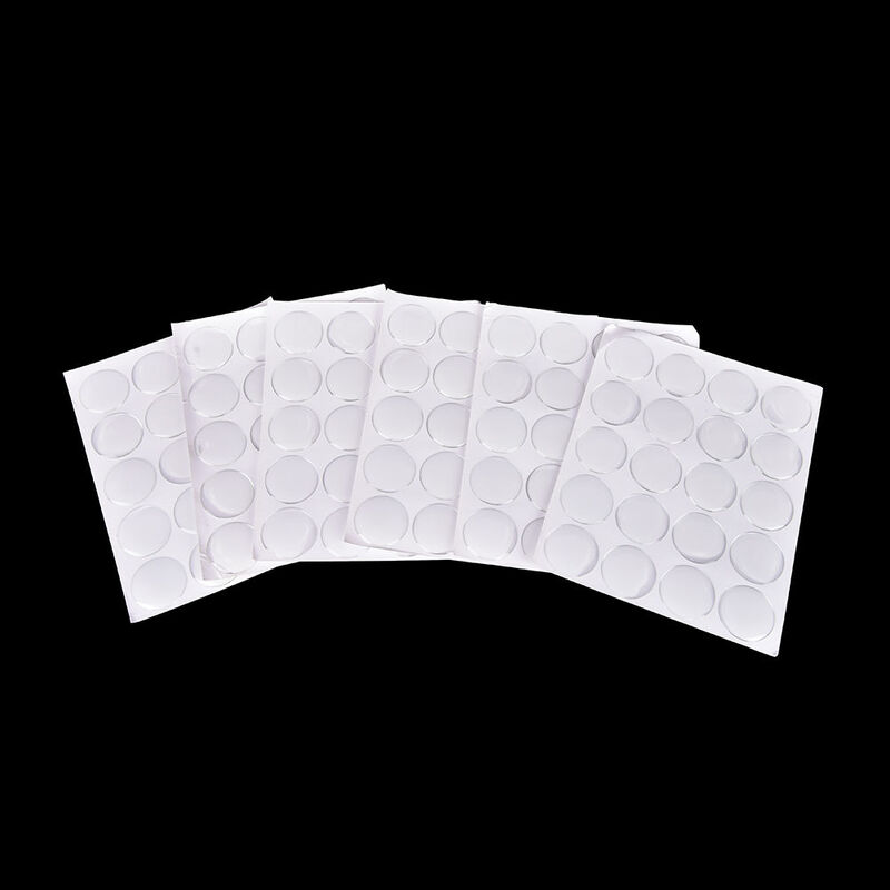 100Pcs/Lembar 25Mm Bulat Dome 3D Kristal Resin Perekat Patch Titik Label Epoxy Stiker untuk tutup Botol Kerajinan DIY