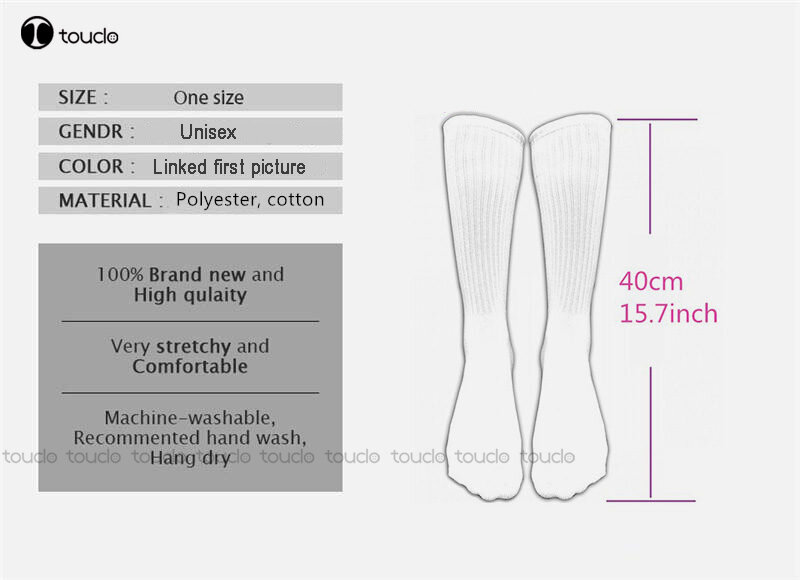Приподнятый кулак, радикальный феминизм, символ ЛГБТ, белый на черном фоне, носки радфем, футбольные носки для мужчин, цифровая печать на 360 °