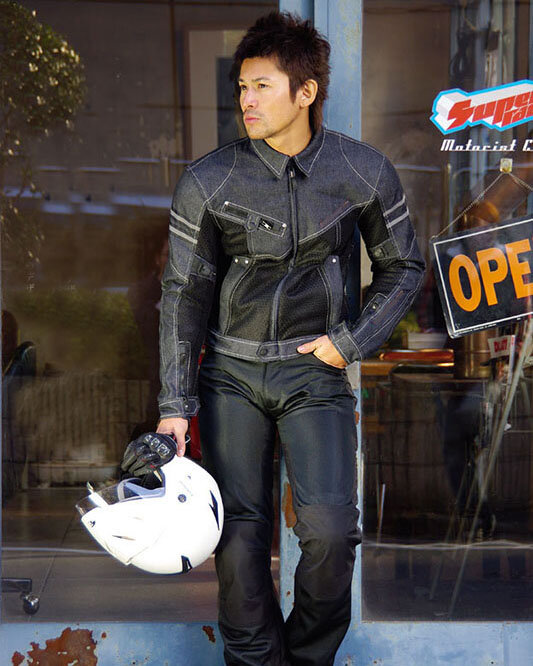 Классическая мотоциклетная куртка Komine JK-006/куртка для гонок/куртка для внедорожников/джинсовый сетчатый спортивный костюм с защитным обору...