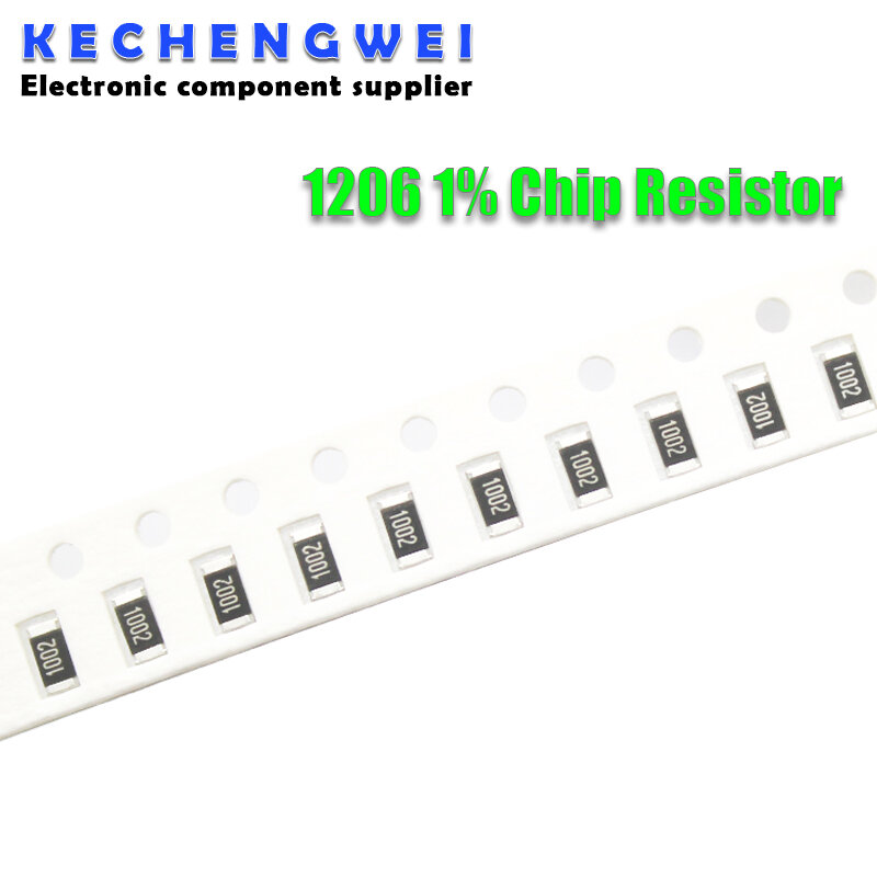 1% 1206 SMD Resistor, 0R 10M, 1 W, 4W, 0 0,1 1 10 100 150 220 330 ohms, 1K 2,2 K 4,7 K 10K 100K 1R 10R 100R 150R 220R 330R 1, 100 PCes m 10m