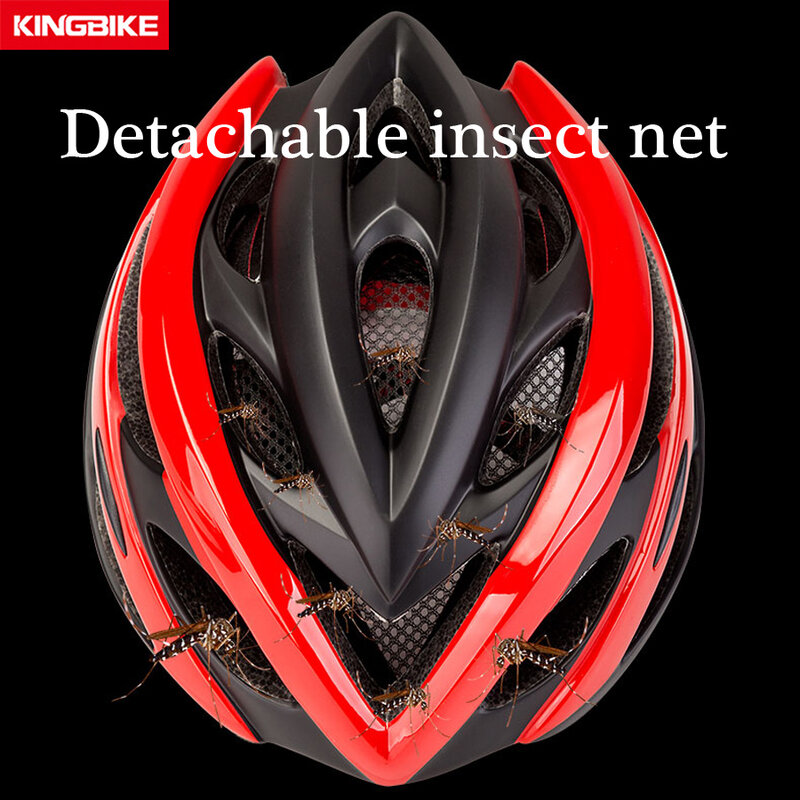 KINGBIKE 4 farben radfahren helm Frauen männer fahrrad helme mit Licht mountainbike straße MTB integral geformten 2023 bike helm